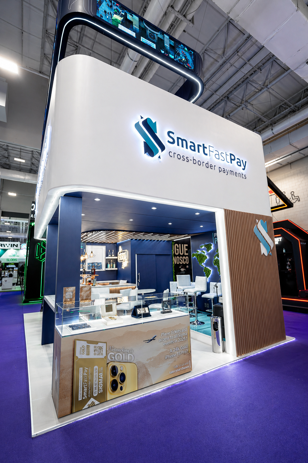 SmartFastPay Exhibition Stand | 54sqm