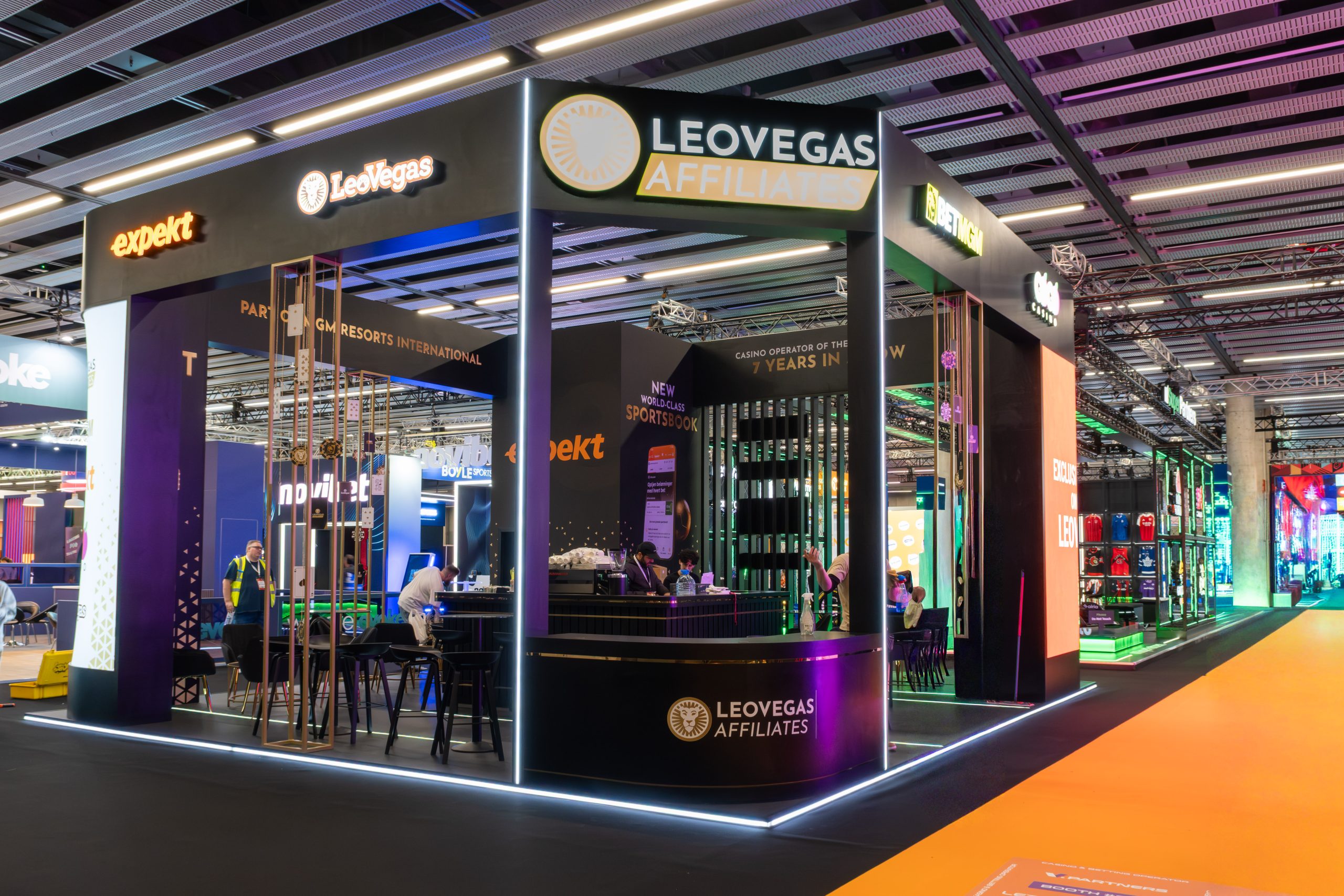 LeoVegas Exhibition Stand | 72sqm